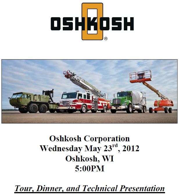 May 2012 Newsletter – Oshkosh Corporation
