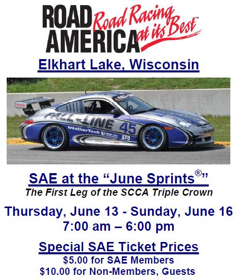 June 2013 Announcement – June Sprints at Road America
