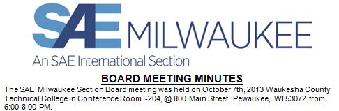 October 2013 Board Meeting Minutes