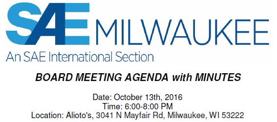 October 2016 Board Meeting Minutes