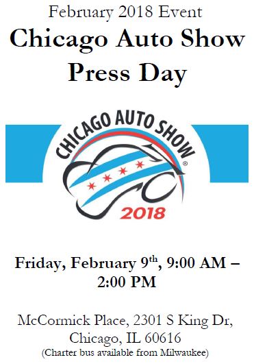 February 2018 Event – Chicago Auto Show Press Day