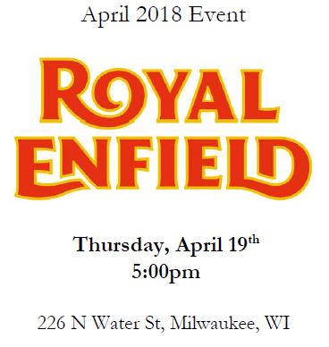 April 2018 Section Meeting – Royal Enfield